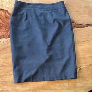 Classic dark gray Pencil Skirt - Tailored Office Staple.  Hits just above knee.